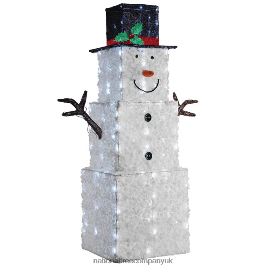 decoration | National Tree Company 42 Snowman Decoration with Cool White LED Lights F2L4F616